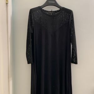 NWT BCBG MAX AZARIA black high low dress